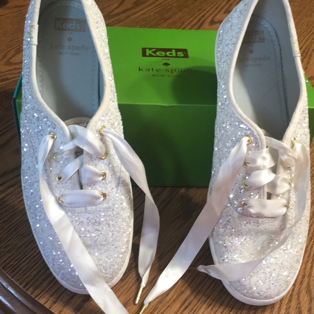 Kate Spade glitter sneakers